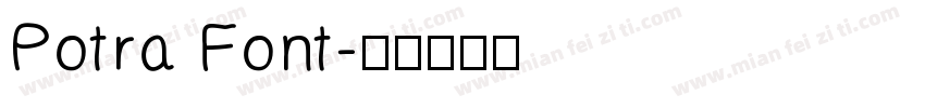 Potra Font字体转换